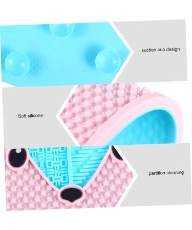 Buy Fox Scrub Makeup Cleaning Mat - Portable Brush Cleaner 17x15cm Blue | Essential Makeup Tools & Supplies for Flawless Cosmetics - Buy Online on GoSupps.com