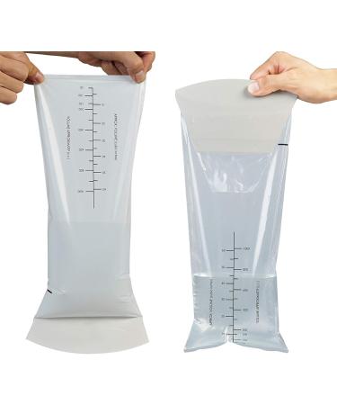 48 Counts/Pack Clear Disposable Throw-up vomit Bag Convenience Bag For Vomit and Urine Disposal - Buy Online on GoSupps.com