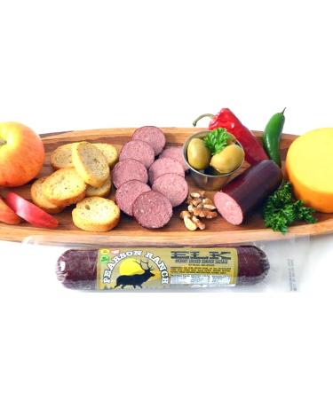 Pearson Ranch Hickory Smoked Wild Game Elk Summer Sausage Pack of 3 - 7oz Sticks | Low-Carb, Gluten-Free, MSG-Free, Low-Fat - Buy Online on GoSupps.com