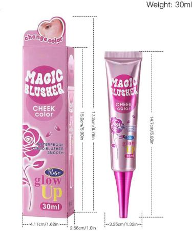  Lesunbak Color-Changing Blush - Thermal Effect Rosy Cream for Natural Cheeks - Makeup for Sporting Events Dates and Going Out - Buy Online on GoSupps.com