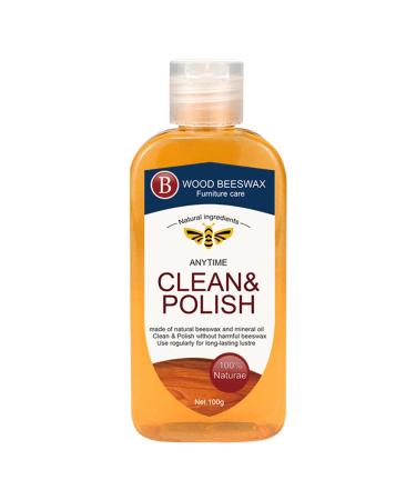 Beeswax Liquid Furniture Polish 3.53oz Wood Polish Liquid Restoring heavily stressed hardwood floors natural shine removes scratches leaves a protective layer prevent dryness and cracking