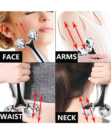 SUPANT V Facial Roller Massager - Reduce Wrinkles, Puffiness & Tighten Skin | Lymphatic Drainage & Collagen Production for Youthful Glow - Buy Online on GoSupps.com