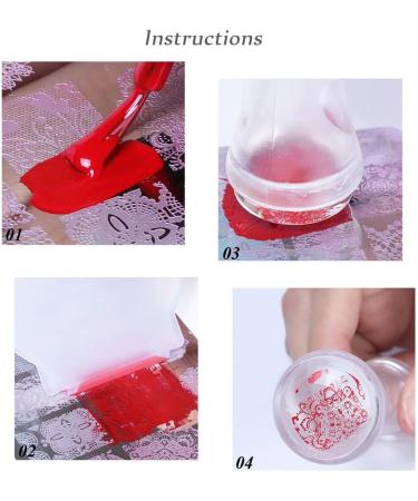 Nail Printing Tool Nail Art Tools Nail Polish Pattern Making Aids Nails Seal Mold Nail Stamp Plate Blue 01  - Buy Online on GoSupps.com