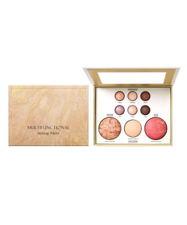 DALE YOU All-in-one 6-in-1 baked makeup palette with bronzer blush and highlighter gift box and travel kit (#1 176 g)