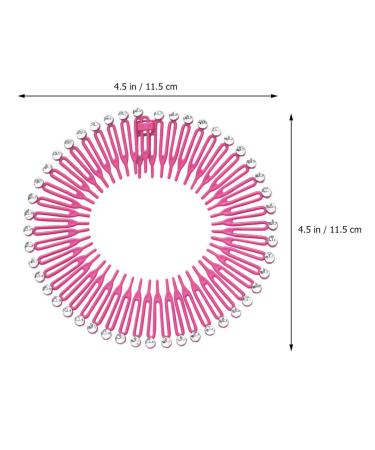 Lurrose 13Pcs Stretch Hair Comb Band Set - Plastic Circular Tooth Headbands & Hair Wrap Holders for Women & Girls - Sport Hair Accessories - Buy Online on GoSupps.com