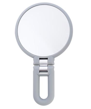 Danielle Magnification Folding Makeup Mirror  Grey  15X Grey 15X