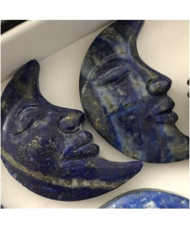 Natural Stones Natural Crystal 1pc Natural Lapis Lazuli Stone Carving Moon face for Decoration Power Stone Crystal Natural Stones JZIGTDEM - Buy Online on GoSupps.com