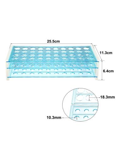 Buy Sourcing Map 40-Well Tube Rack - Polypropylene Blue for 0.5ml 1.5ml 1.8ml | International Shipping - Buy Online on GoSupps.com