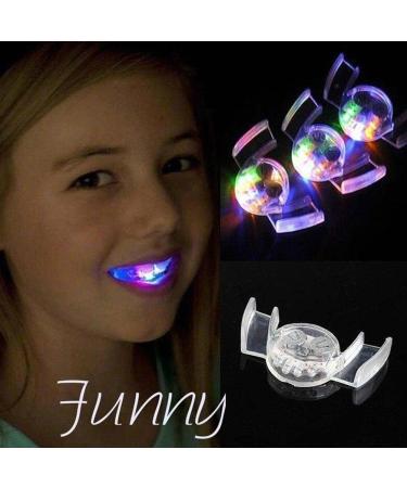 LED Flashing Mouth Teeth Guard Light Up Teeth Glow in The Dark LED Party Light Up Toys Flashing Flash Brace Mouth Guard Piece Glow Party Supplies (01) - Buy Online on GoSupps.com