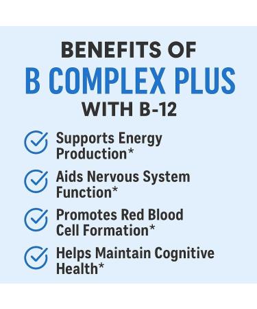 Probase Nutrition B Complex Plus with B-12 60 Capsules 30-Day Supply - Buy Online on GoSupps.com