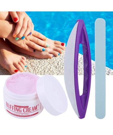 3Pcs Nail Art Buffing Cream Set for Professional Salon or Home Manicure - Buy Online on GoSupps.com