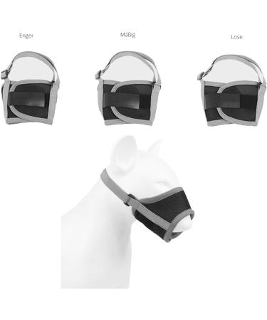 Breathable Soft Muzzle for Medium Dogs - Prevent Biting Barking & Chewing | Koboko XL Gray - Buy Online on GoSupps.com