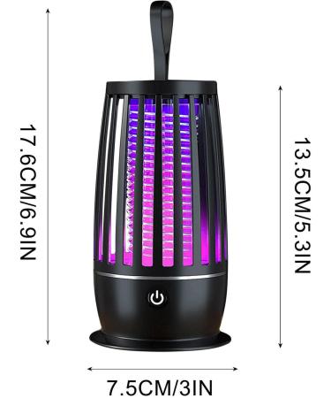 Fly Trap Lamp Flexible and Harmless Fly Killer | Zapper Indoor Electronic Rechargeable Fly Control Light Trap for Virtcooy Black Chargement USB - Buy Online on GoSupps.com