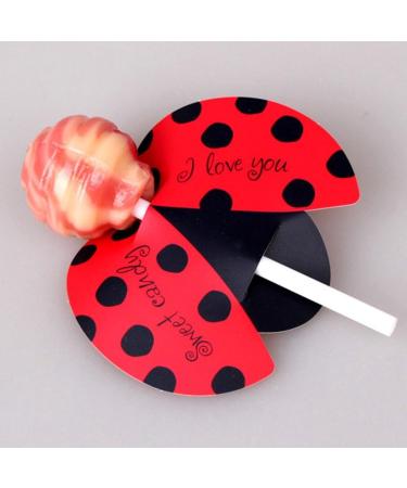  Inzopo Inzopo Lecca Tag Lollipop Bees Beetle Butterfly Party Decoration Party Tag for Children 50 Pieces coleottero coleottero coleottero - Buy Online on GoSupps.com