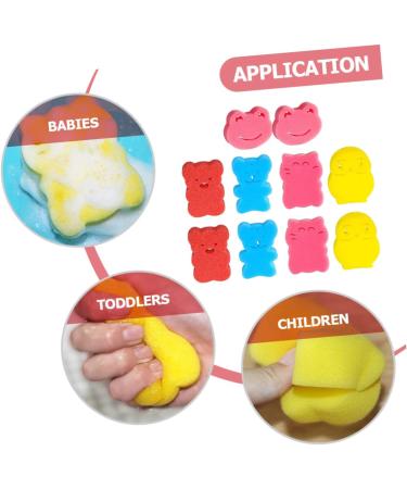 Angoily 10pcs Children's Bath Sponge Set - Soft Facial Scrubbers & Shower Loofahs for Babies & Kids | Eco-Friendly Cleaning Tools for Gentle Bath Time Care - Buy Online on GoSupps.com
