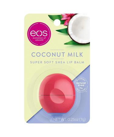 eos Visibly Soft Lip Balm Sphere Coconut Milk 0.25 oz - Buy Packs and SAVE (Pack of 6)
