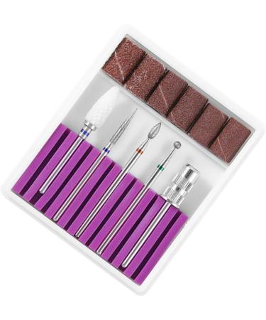 POPETPOP 2 Sets Drill Bits for Nails Nail Art Equipment Nail Bits Nail Polish Tools Manicure Drill Bits Nail Polish Accessories Gel Polish Remover Drill Bit Acrylic Purple Nail Drill 6.5x5.5cmx2pcs Purplex2pcs - Buy Online on GoSupps.com