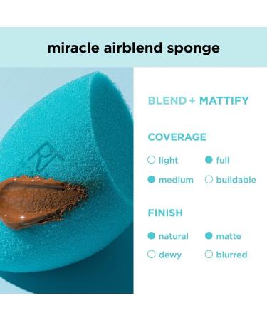 Real Techniques 6 Pack Makeup Blending Sponges - Miracle Complexion Powder & Airblend - Perfect for Mixing & Baking Foundation - Buy Online on GoSupps.com