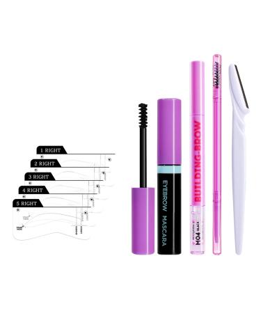 Generisch Set of 10 Waterproof Eyebrow Pencils - Includes Eyebrow Trimmer Eyebrow Cream and Eyebrow Guide for Women