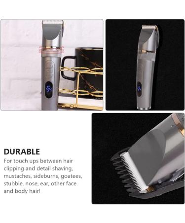 Electric Razor Multi-use Men Hair Clipper Trimmer Mustache Beard Trimmer Hair Cutting Kit Hair Clippers for Men for Men Husband Father (Silver Three-Way Speed) - Buy Online on GoSupps.com