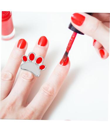 2 pi ces Palette de Manucure Anneau Nail Art Plateau de M lange Couleur Vernis Ongles Portable Cr atif pour Salon et DIY - Buy Online on GoSupps.com