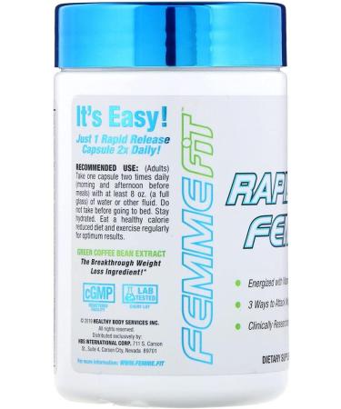 FEMME Green Coffee Extract + Vitamin B12 - 1000mg, 60 Vegan Capsules - Buy Online on GoSupps.com