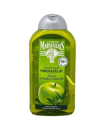 Le Petit Marseillais French Shampoo - Apple Extract Olive Leaf for Normal Hair - 8.4 oz