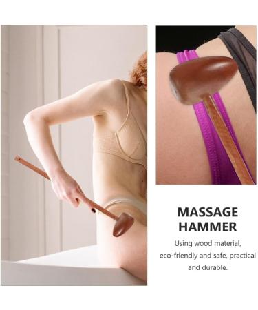 Milist Wooden Klauenhammer - Handheld Meridian Massager & Percussion Massage Hammer - Spherical Massage Tool for Relaxation - Buy Online on GoSupps.com