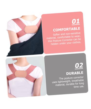 Adjustable Back Correction Belt | Posture Corrector & Support Strap for Women & Kids - Anti Hunchback Pink - Buy Online on GoSupps.com