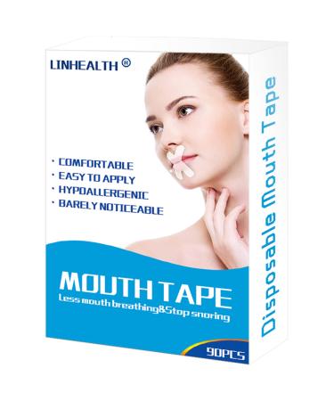 90 Pcs Mouth Sleep Tape  Sleep Strips  Professional Tape to Reduce Snoring and Mouth Breathing  Helps Reduce Snoring  Improve Sleep