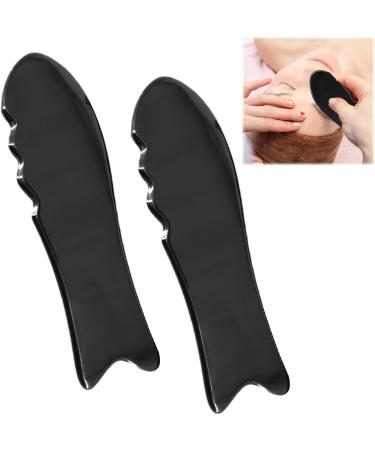 2-Piece Gua Sha Set - Natural Harz Face Massager for Eye Swelling & Skin Tightening | Gua Sha Treatment Tool & Anti-Fold Gift for Skincare - Buy Online on GoSupps.com