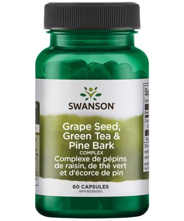 Swanson - Grape Seed Green Tea & Pine Bark Complex 60 Capsules 1 count