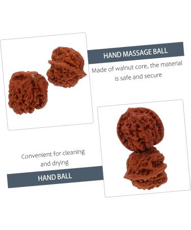 Beavorty 4-Piece Walnut Massage Balls - Natural Stress Relief for Forearm & Hand | Chinese Health Physics Balls - Buy Online on GoSupps.com