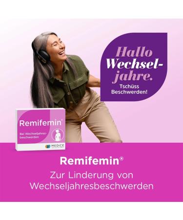 Remifemin 60 Tablets - Hormone-Free Relief for Light to Medium Menopause Complaints | Vegetable Medicine for Women - Buy Online on GoSupps.com