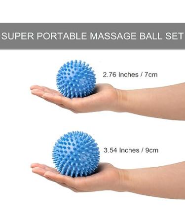 Plantar Fasciitis Relief: Hard Spiky Massage Ball Pack of 2 for Foot Massage & Muscle Recovery - Buy Online on GoSupps.com