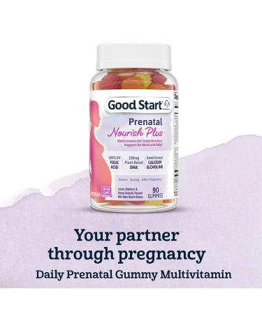 Gerber Good Start Prenatal Multivitamin Gummies - Lemon Elderberry & Orange Flavor - 90 Count - Buy Online on GoSupps.com