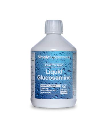 Glucosamine HCl 1000mg - Liquid - Lemon Flavor - 500ml - Supply for 50 Servings - SimplySupplements - Buy Online on GoSupps.com