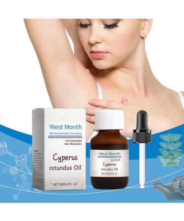 Demiawaking Huile De Cyperus Rotundus 60 ML D'huile de Cyperus Rotundus Cyperus Rotundus Oil For Hair Removal Huile de Cyperus 100 % Pure R duit La Croissance Des Poils Du Corps (1PCS)