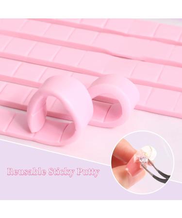 ANGNYA 2 Set Heart-Shaped Nail Stands for Press On | Aurora Nail Holder with Reusable Adhesive Putty | Strong Magnetic Nail Display Art Stand for Painting Nails - Sliver - Buy Online on GoSupps.com
