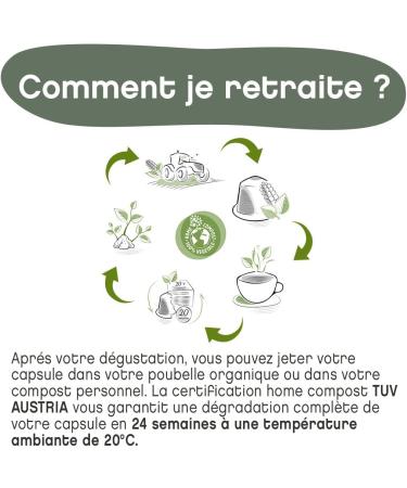 TERRAMOKA 60 Capsules Organic Coffee of excellence a blend of 3 Arabicas: India Ethiopia and Brazil - Compatible with Nespresso Capsule machines - Intense and round - Zero Waste - Roasted in France - Buy Online on GoSupps.com