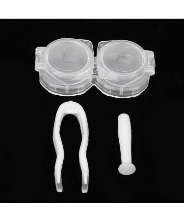 NATUDECO Contact Lens Storage Box with Mirror Tweezers & Applicator - Blue & Pineapple Design for Hard & Soft Lenses - Buy Online on GoSupps.com