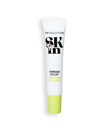 Revolution SKin Espresso Eye Lift Eye Serum S rum Yeux avec Acide Hyaluronique et Caf ine Illumine le Regard Vegan et Non Test sur les Animaux 15ml 15 ml (Lot de 1)