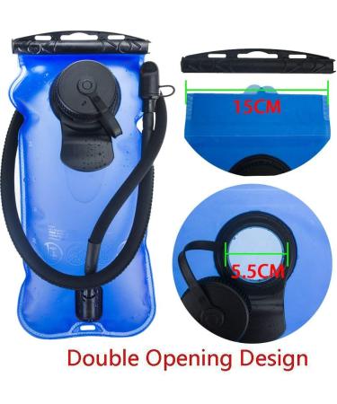 WACOOL 3L BPA Free Hydration Pack Bladder 100oz Water Reservoir Blue - Leak-Proof & Double Opening Design | Includes Clean Kit - Buy Online on GoSupps.com