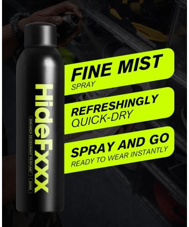 HideFxxx Deodorizer Spray for Smelly Shoes Odor Spray for Boot Sneaker Deodorizer Freshener - 10.15 Oz - Buy Online on GoSupps.com