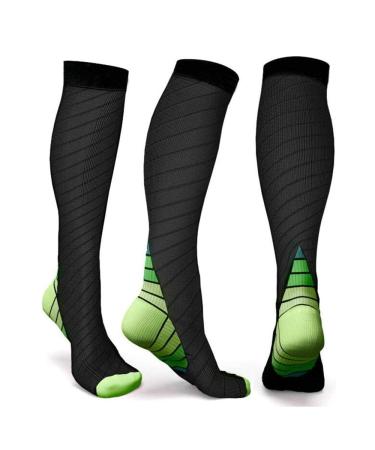 ZLYJ 3 pairs of compression socks for men and women fitness protective socks compression running socks cycling knee socks AL