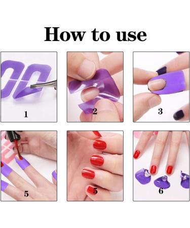 80pcs Nail Peel Off Tapes - Disposable Nail Polish Protector for Mess-Free Nail Art Painting - Buy Online on GoSupps.com