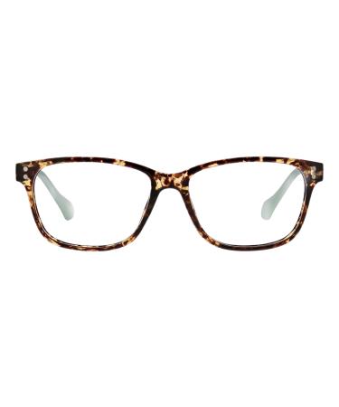 Peepers by PeeperSpecs Women's Reading Glasses - Nature Walk Tortoise/Aqua 49 Millimeters 1.5 x