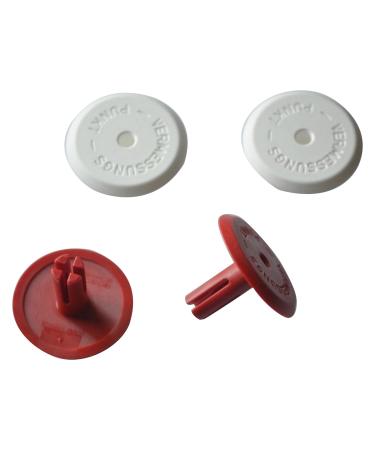 geo-versand set of 4 survey points white 2 x red one size multi-coloured