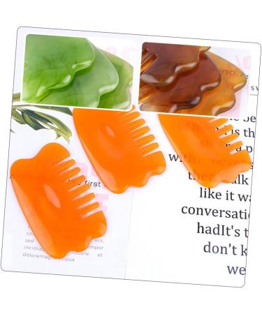 Beavorty 4-Piece Meridian Massage Set Gua Sha Hair Styling Brush & Scalp Massager for Relaxation and Hair Health - Buy Online on GoSupps.com