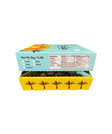 Joolies Organic Whole Medjool Dates | Jumbo Grade 4.4lb Eco-Friendly Box | Fresh California Grown Fruit | Vegan, Gluten-Free, Paleo | No Sugar Added | Perfect Gift for Loved Ones - Buy Online on GoSupps.com